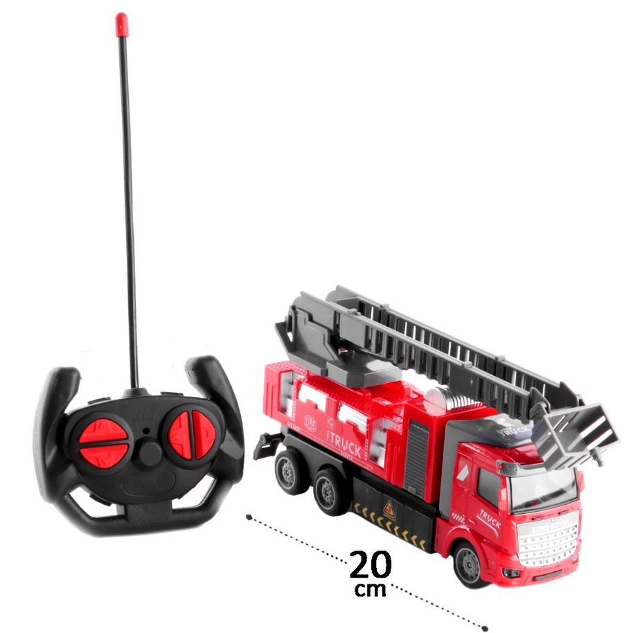 Caminhão Bombeiro Com Controle Remoto Carrinho De Controle