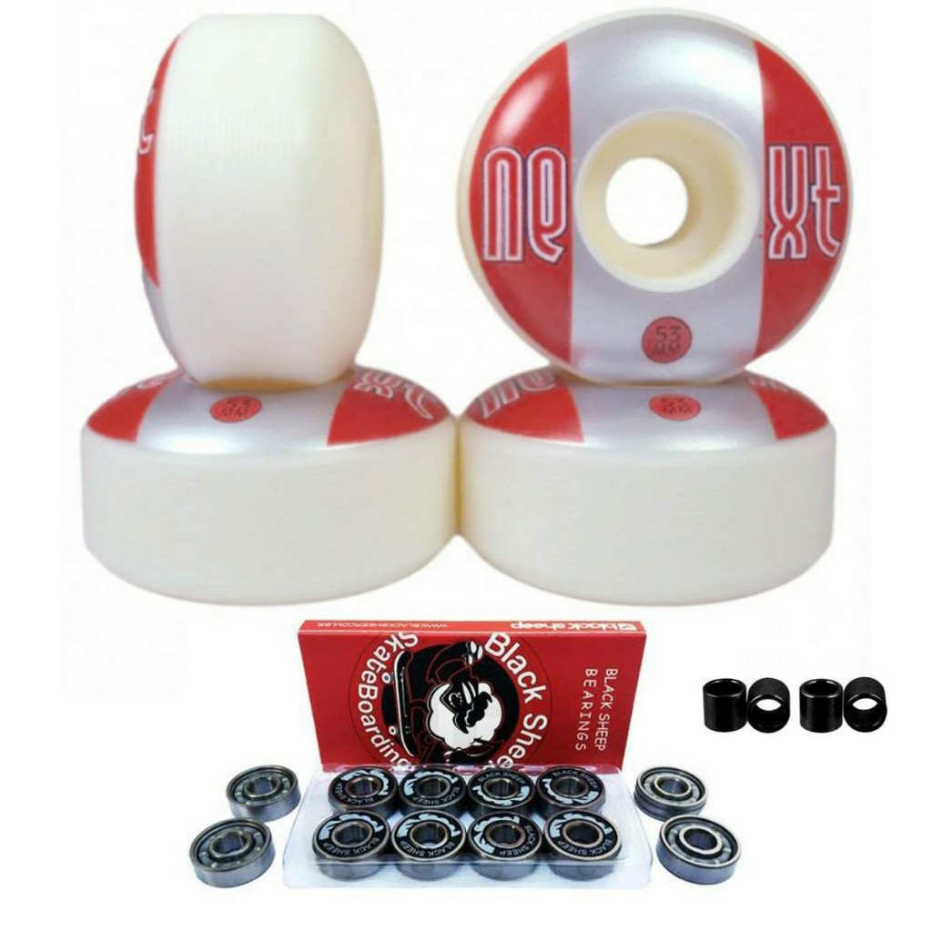 Roda Skate Next 53mm 101a Moska + Rolamento Black Sheep - Escorrega o Preço