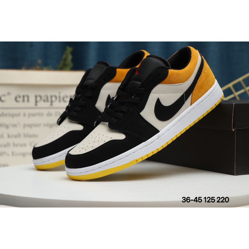 jordan 1 preto e amarelo
