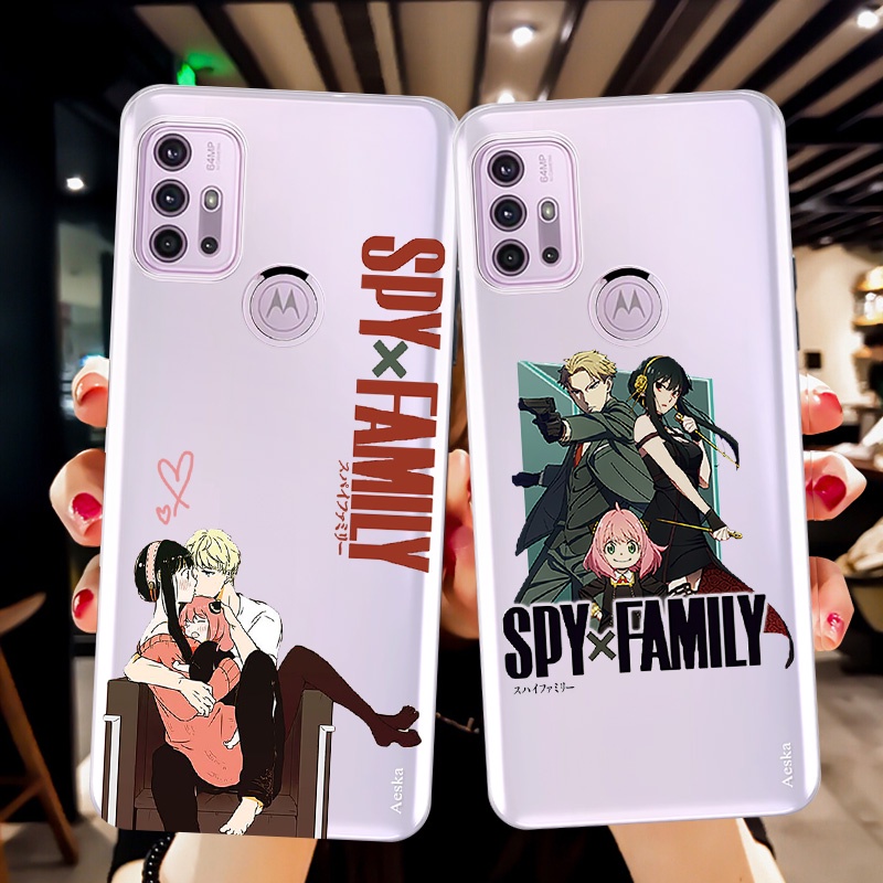 Capa Transparente Anime Spyxfamily Para Motorola Moto One/G8 Power/G9 Play Plus/G10/G20/G30/E7i