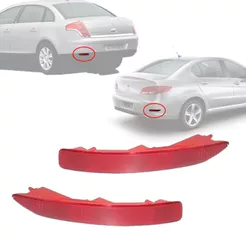 Lanterna Traseira Parachoque Peugeot 408 2011 12 13 Á 14 C4 Palas 2008 2009 2010 Á 2012