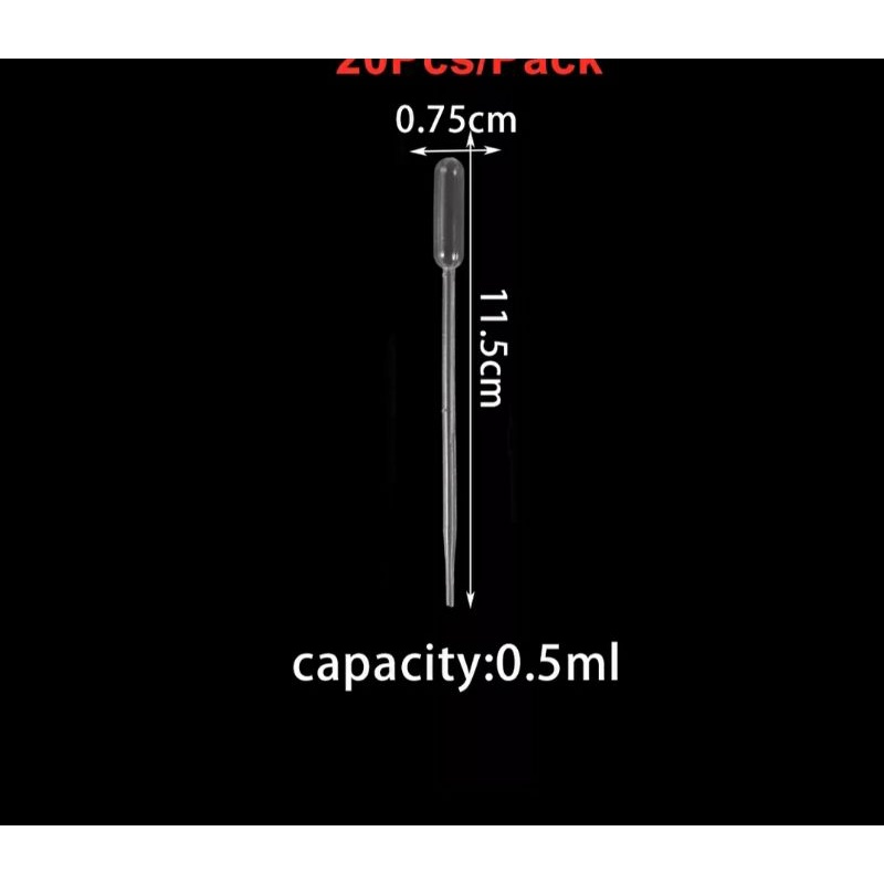 Pipeta Dosadora 0.5ml Conta Gotas