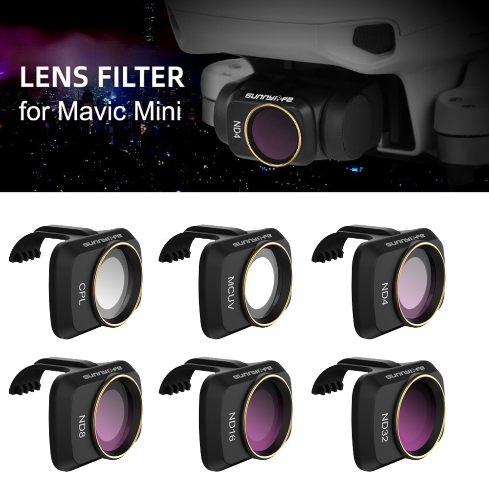 Impermeável Densidade Neutra oilproof filtro de lente de câmera Conjunto para DJI Mavic Air 2 