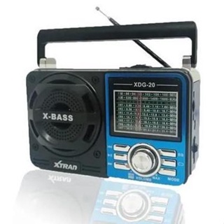 Rádio Retrô Vintage AM FM com entrada Aux P2 Pen Drive MP3 Usb XDG-20 XTRAD em Oferta na Shopee