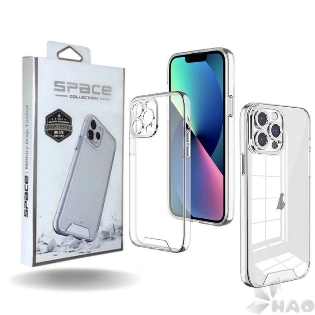 Capa Space Collection para iPhone 14 Pro Max - Transparente