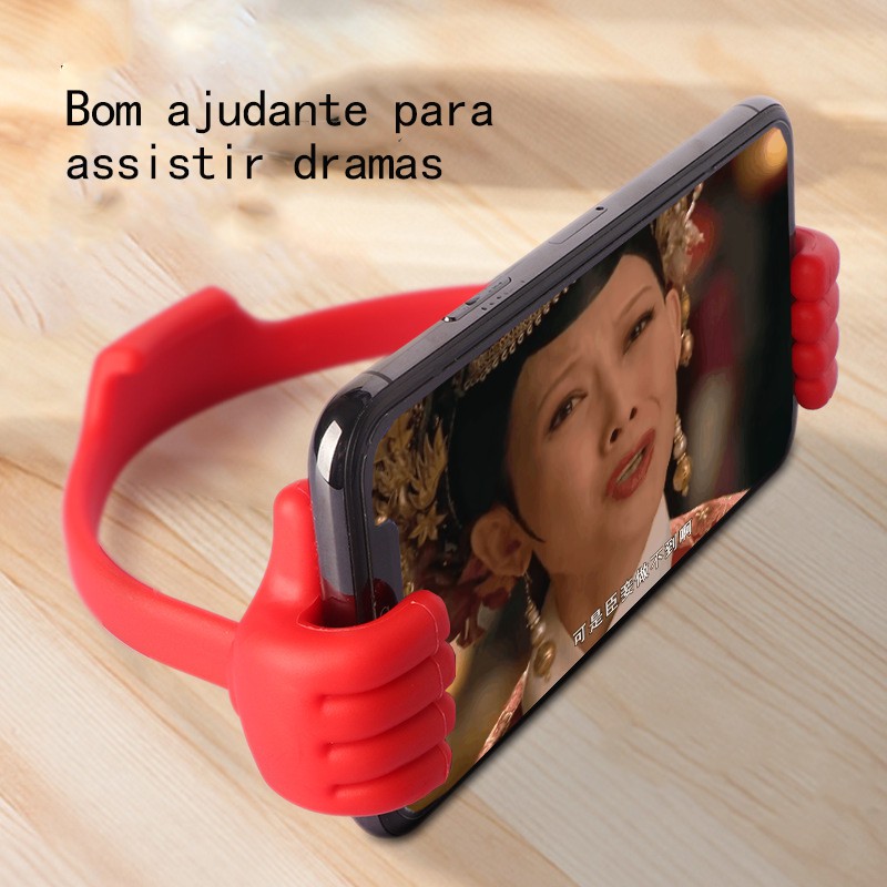 Suporte Para Celular Mão Mãozinha Flexível Mesa Apoio Tablet