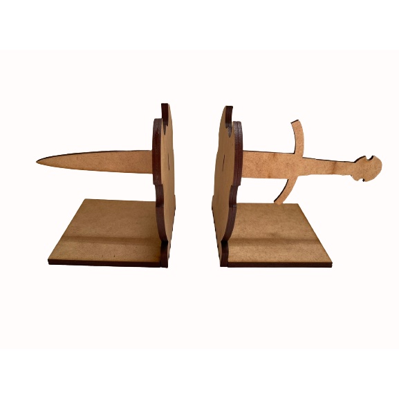 Suporte Aparador De Livro - Cd - Dvd - Espada Faca Kunai
