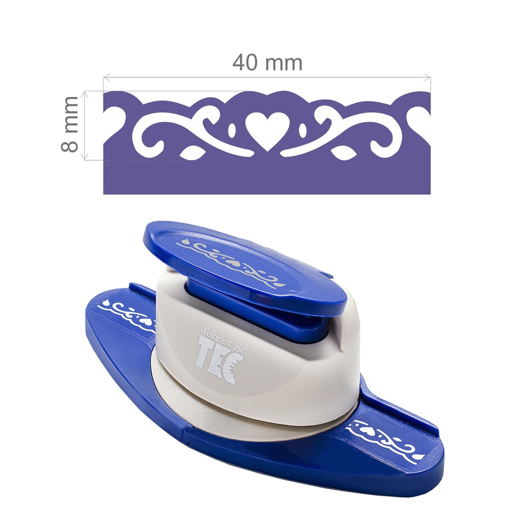 Furador Scrapbook Borda Contínua - Coração e Fita em Oferta na Shopee