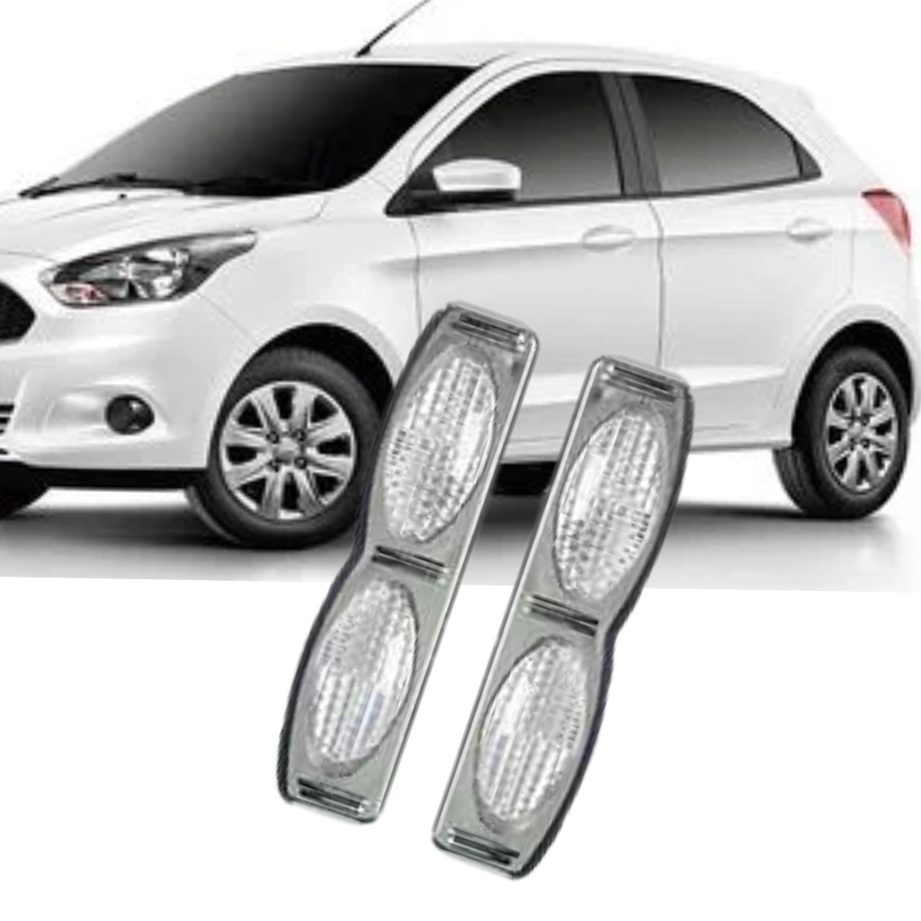 Protetor Porta Automotivo Cromado/Cristal Carro Refletor Olho De Gato PROMOÇÃO SHOPEE