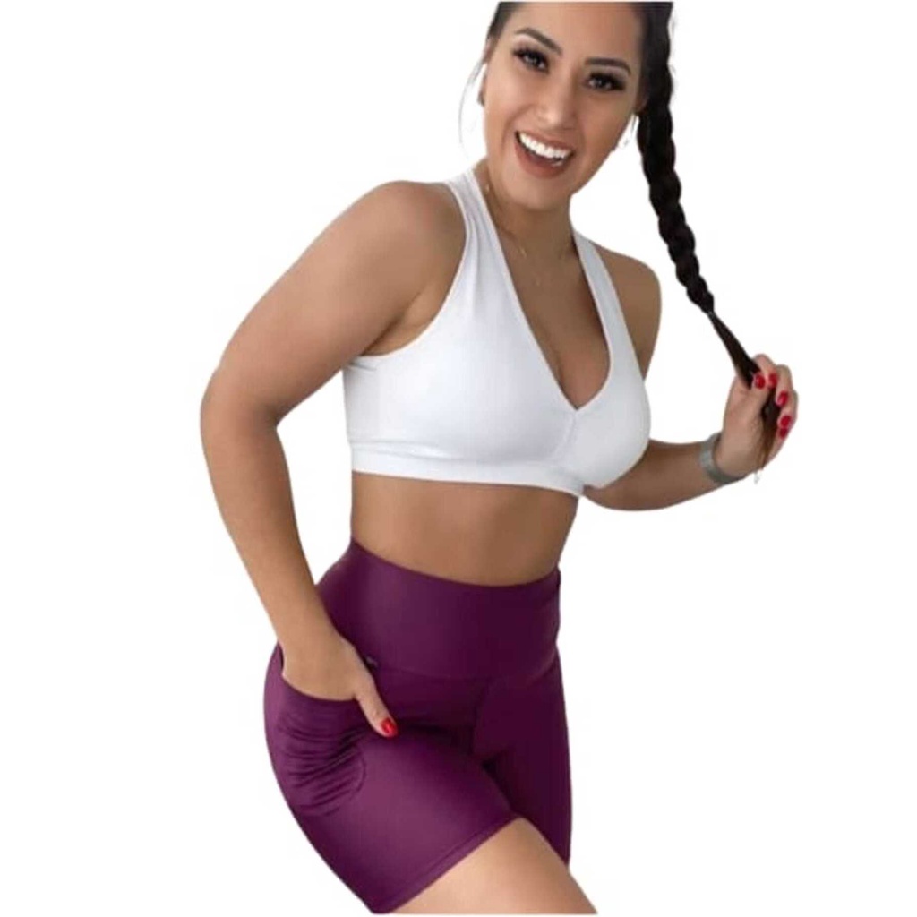 Top Nadador Academia Em Suplex Bojo Removivel em Oferta na Shopee