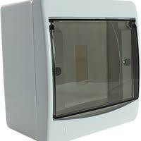 Quadro De Distribuição Plástico Sobrepor 3-4 Fumê Ou Branca