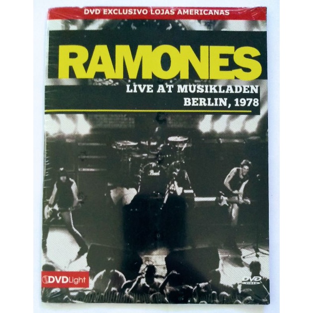 Dvd Ramones - Live AT Musiklande Berlin, 1978 - Lacrado e Original.(RARIDADE) dvd light.