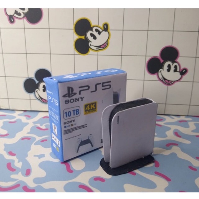 miniatura de ps5 compatível com Barbie e outras bonecas similares