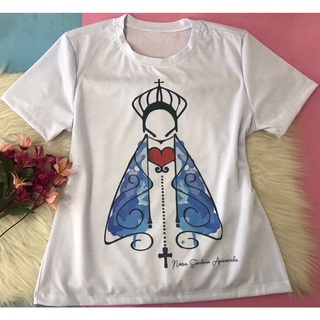 Blusa Feminina Roupa Tshirt Nossa Senhora Aparecida Babylook