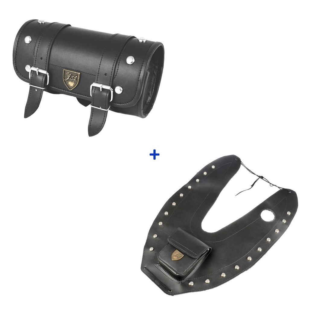 Kit Protetor De Tanque Vulcan 900 + Alforge Frontal Com Cravos