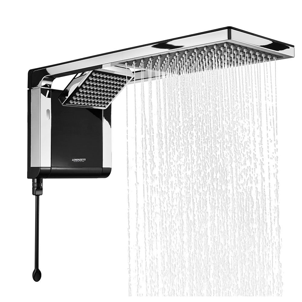 Chuveiro Lorenzetti Acqua Duo Preto e Cromo 7800w 220v