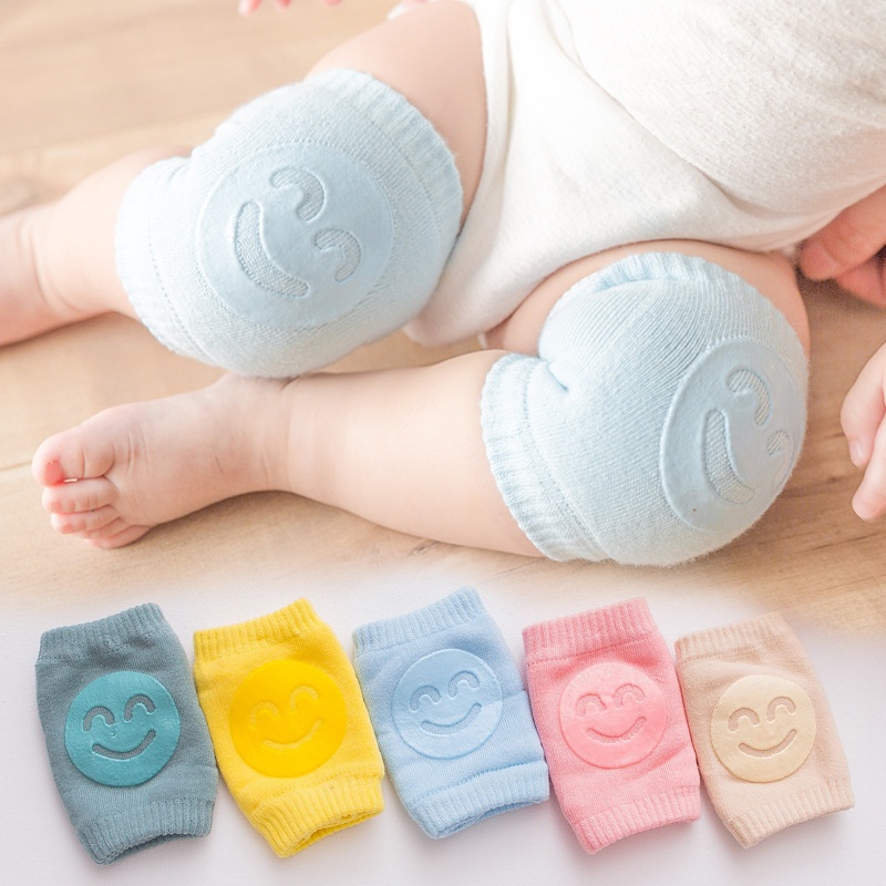 Joelheiras protetoras de joelhos para bebês meias antiderrapantes joelheiras  | Shopee Brasil