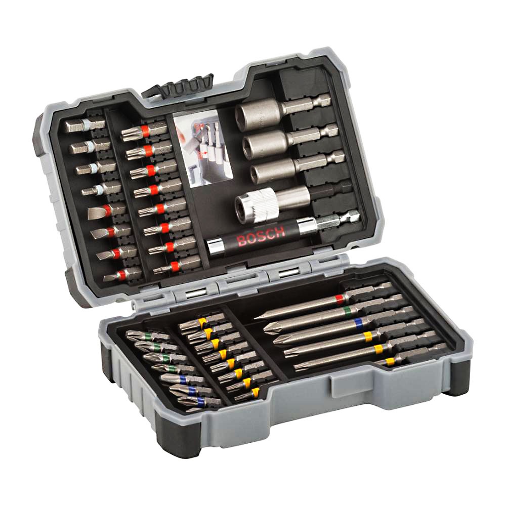 Kit Bits e Soquetes Bosch Extra Hard com 43pç Phillips PoziDriv Torx Fenda Allen Tork - Home & Living