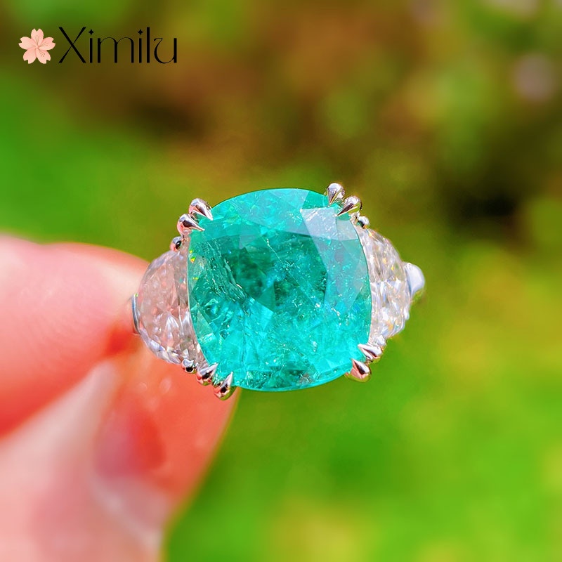 Novo Produto Paraiba Natural Anel Aberto Simples Mulheres Com Algodão em Oferta na Shopee