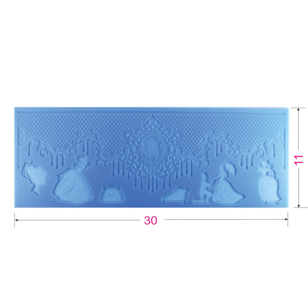 Molde Silicone Renda Bolo Pasta Americana 30x11 cm Shopee Brasil