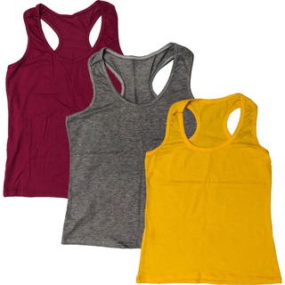 Kit Com 10 Blusinha Blusa Camiseta Regata Regatinha Nadador Feminina Academia Fitness .