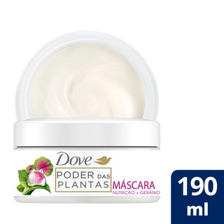 Máscara Tratamento Dove Poder das Plantas Nutrição + Gerânio 190ml