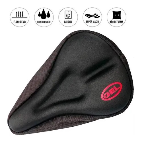 capa de gel ajustável para banco selim bicicleta bike mtb speed Spinning ergométrica Academia promoção