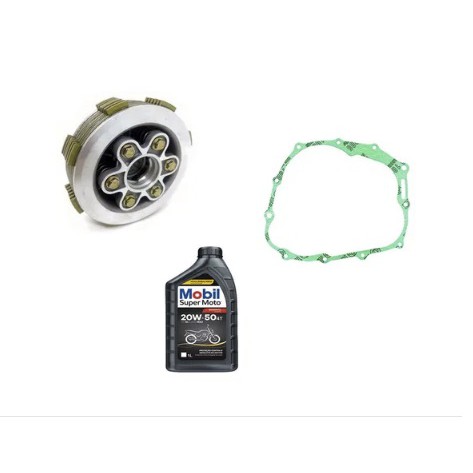 Kit Embreagem Completa Com Junta Oleo Honda Crf 230 6 Molas
