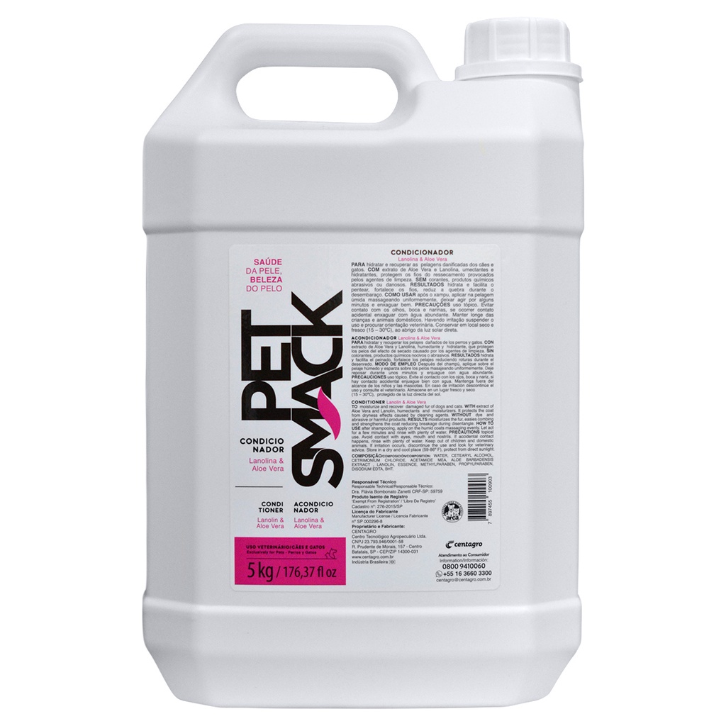 Pet Smack Condicionador 5 Litros