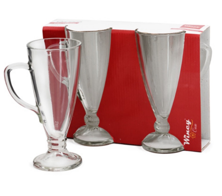 Kit 2 Caneca Diamante Sobremesa 250ml Conjunto - Wincy
