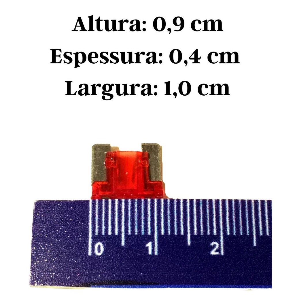 10 Unidades Fusível Mini Elemento Curto Kit Emergência Misto Variado Comum Sortido · foto 2