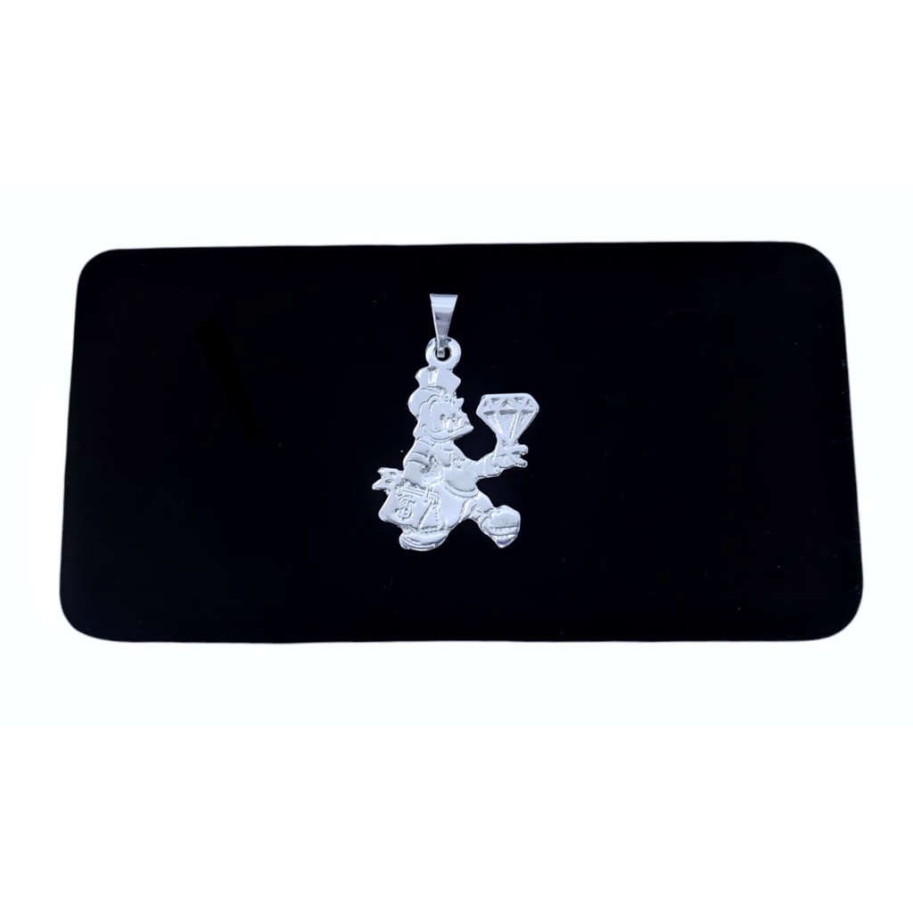 Kit Feminino Tio Patinhas Corrente e Pulseira Laminada Folheada a Prata 925 — imagem 2 de 2