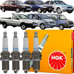Jogo de Vela Original NGK Laguna Partner 106 Zafira 605 Vectra 406 Tigra 306 Meriva 205 Corsa 806 Astra 1995 a 2004
