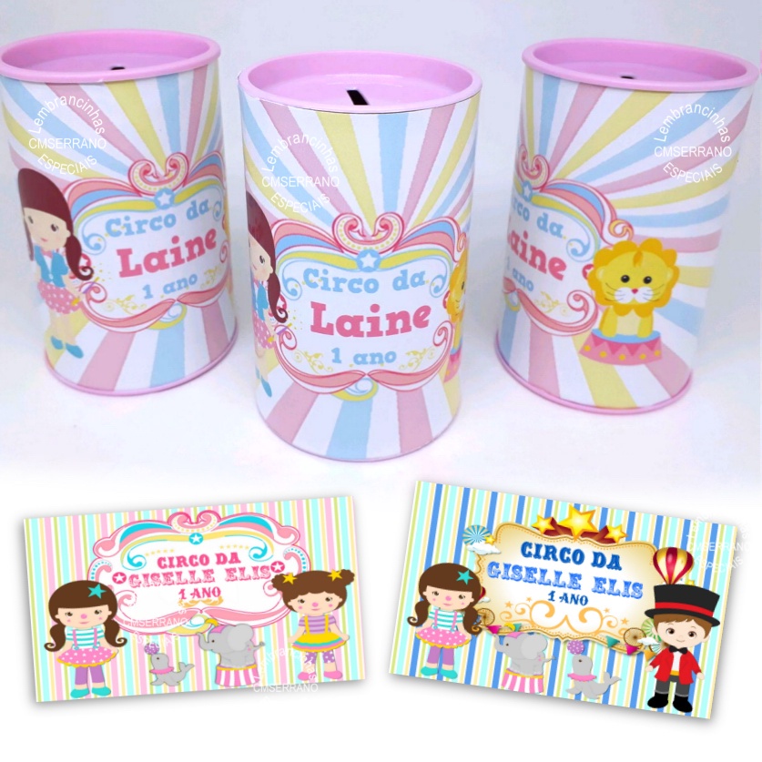 25 rótulos adesivos personalizados para cofrinhos 20×9,5 cm com todos ...