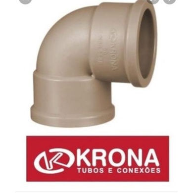 Cotovelo Joelho Curva LL 90°X 3/4 Marrom 25mm Soldável - Krona
