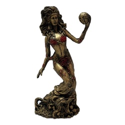 Deusa Gaia Estatua Em Resina Wicca Geia, Gaea Ou Gé 22cm