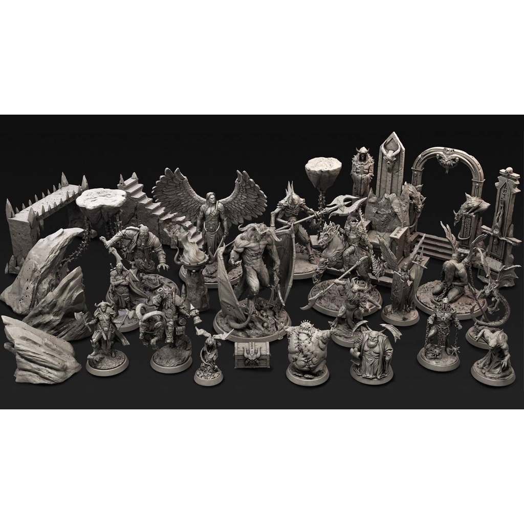 MINIATURAS RPG Dungeons & Dragons Coleção A Light in the Shadow LOOT STUDIOS