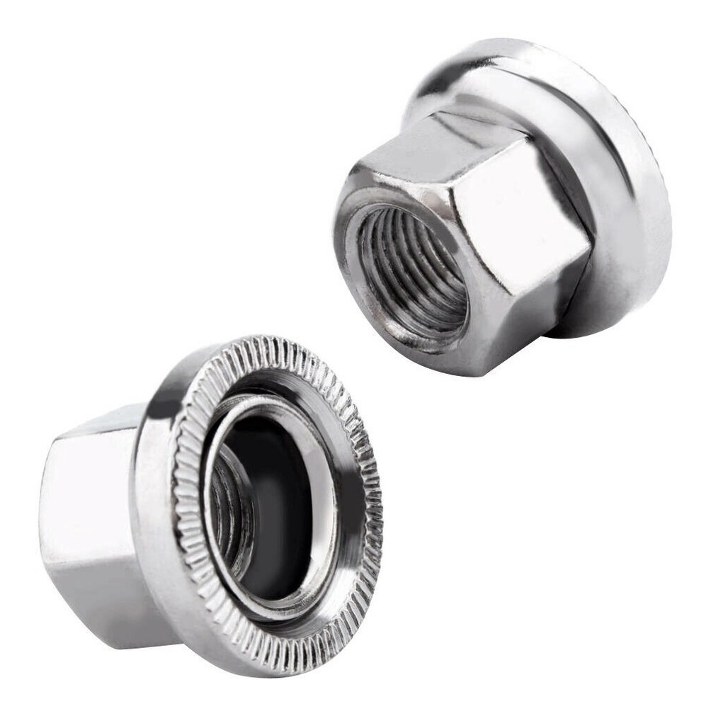 Porcas P/ Eixo 9 Ou 10mm P/ Bmx Fixa Single Speed Bike Pista