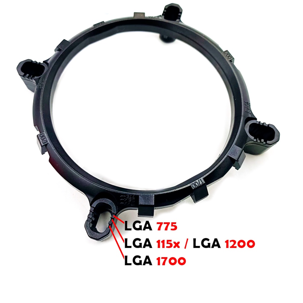 Suporte Cooler CPU Intel LGA 1700 / 1200/ 1156 / 1155 / 1151 / 1150 / 775 com Pasta Termica