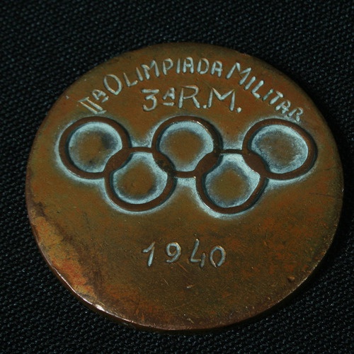 Medalha Em Bronze Da Ii Olimpíada Militar - 1940