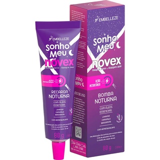 Novex recarga noturna sonho meu oleos essenciais cond 80g