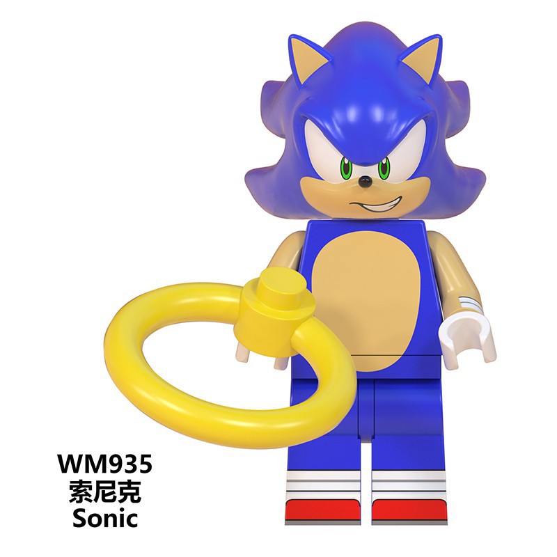 8 Pçs / Set Lego Sonic Mini Figuras Brinquedos Super Sonic The