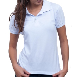 Camisa Polo Piquet Feminina Babylook Linda Excelente Qualidade