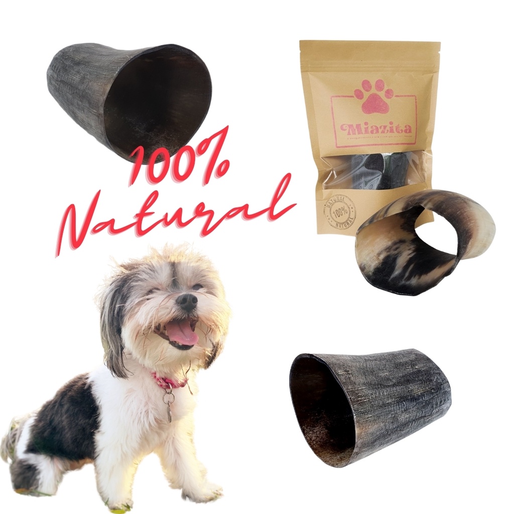 Chifre de Boi Miazita Mordedor para Cães Produto Bovino 100% Natural - Pet Feliz