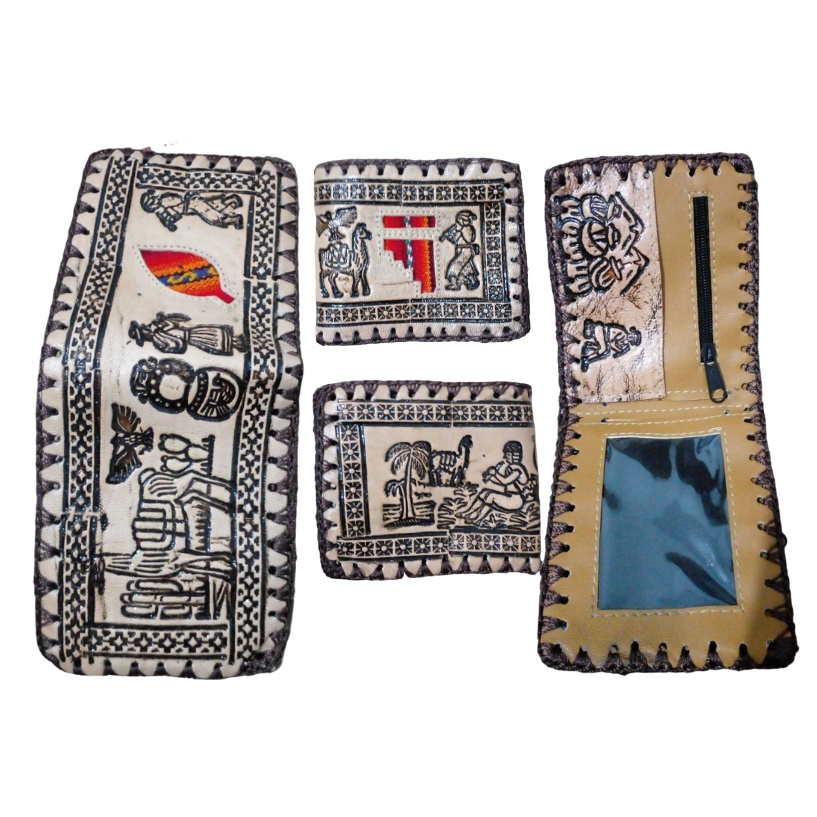 Carteira Peruana de Couro