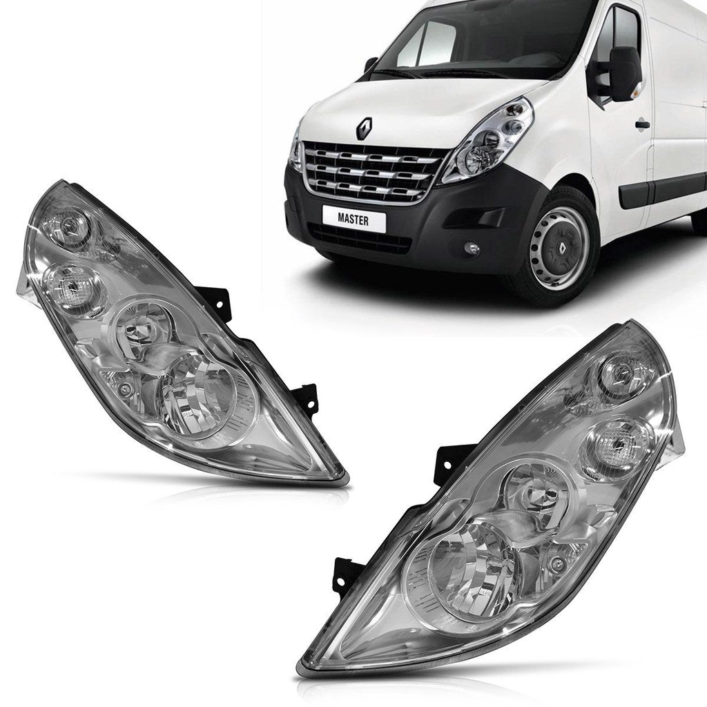 Farol Master 2013 2014 2015 2016 Foco Duplo Mascara Cromada em Oferta na Shopee