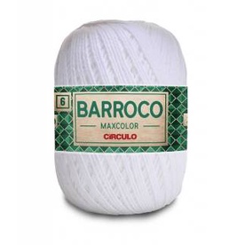 Fio Barroco 6 cor 8001 Branco