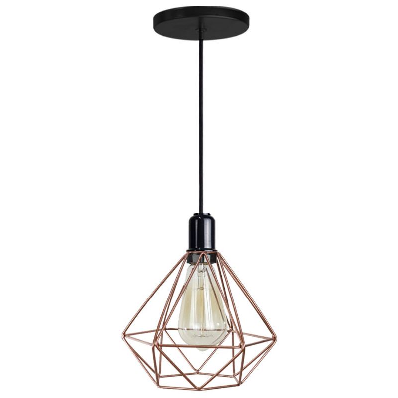 Pendente aramado diamante em Oferta na Shopee