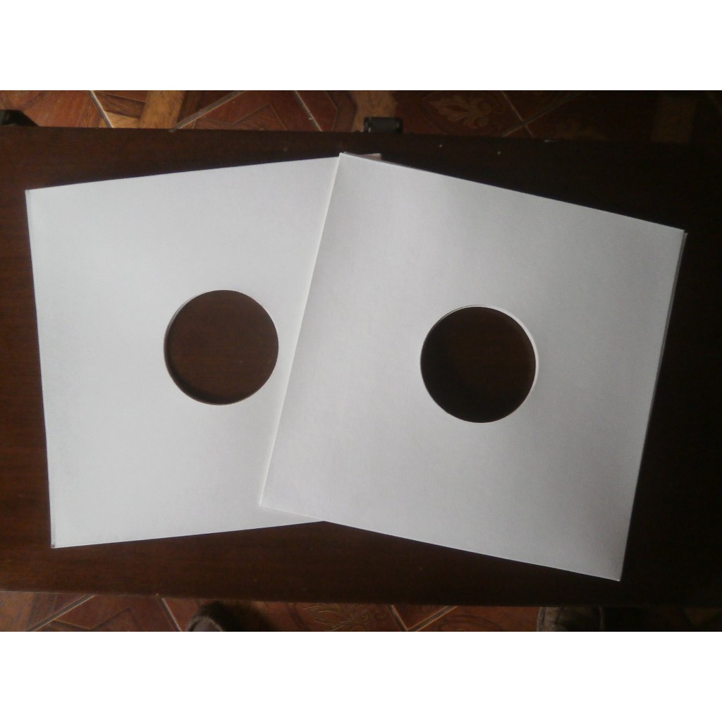 Capa Dura P/ Disco De Vinil Lp Djs, Papelão Branco, 100 Unid