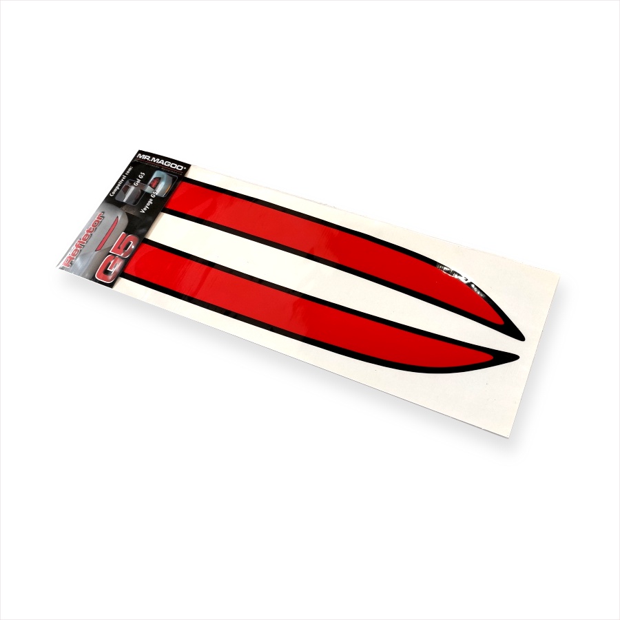 Refletor Adesivo Refletivo Para-Choque GOL G5 Lanterna Traseira Olho de Gato Acessório de Carro